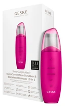 Мікрострумовий скрабер для шкіри та усунення чорних точок GESKE MicroCurrent Skin Scrubber&Blackhead Remover 9в1 magenta