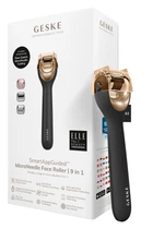 Электронный роллер для лица с микроиглами GESKE MicroNeedle Face Roller 9в1 gray