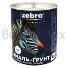 Емаль-ґрунт алкідна ZEBRA PROF 011Р 2,5 кг біла матова