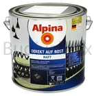 Емаль антикорозійна ALPINA Direkt auf Rost 2,5 л RAL9005 чорна матова