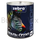 Емаль-ґрунт алкідна ZEBRA PROF 088Р 2,5 кг темно-коричнева