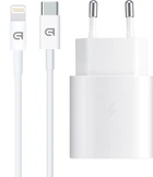Зарядний пристрій ArmorStandart AR-TA800W USB-C 25W white + кабель USB-C to Lightning (ARM77719)