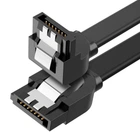Кабель UGREEN US217 Angled SATA 3 Data Cable 0.5m Black (UGR-30797)