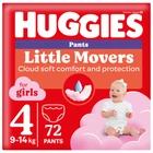 Подгузники-трусики Huggies Little Movers/Pants 4 (9-14 кг) Box для девочек 72 шт (5029053564098)