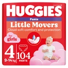 Підгузки-трусики Huggies Little Movers/Pants 4 M-Pack 9-14 кг для дівчаток 104 шт (5029054568095)