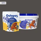 Двухкомпонентная эпоксидная затирка для плитки и мозаики ТМ "OCTOPUS", цвет 8394 серый 2,5 кг.