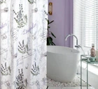 Шторка с кольцами для ванной Trento Lavender 180х180см