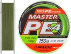 Шнур Select Master PE 150 м 0.06 мм 9 кг Темно-зеленый (18700170)