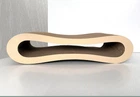 Когтеточка для кошек из картона CLAW-A2 Бежевая 65x14x25