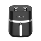 Аэрогриль-фритюрница SOKANY 6.5 литров 1500 Вт, черная SK10024