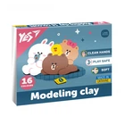 Пластилін Yes Line Friends 16 кольорів 320 г (540675)