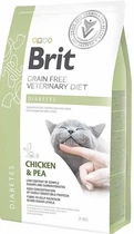 Сухой корм для кошек Brit VD Diabetes при диабете с курицей и горохом