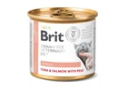Влажный корм для кошек Brit VD Renal при заболеваниях почек с тунцом, лососем и горошком 200 г