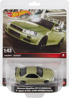 Машинка Hot Wheels PREMIUM 1:43RD Nissan Skyline GT-R (BNR34) V Spec with NISMO Parts Vehicle (194735124800)