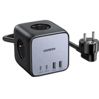 Зарядное устройство Ugreen CD268 2 розетки 4xUSB 65W DigiNest Cube 2хUSB-C+2xUSB-A Black-Grey (60113)