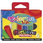 Пластилін Colorino 100 г 6 кольорів (13871PTR)