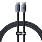 Кабель із підтримкою швидкої зарядки Type-C to Type-C Android BASEUS |1.2m 100W| Чорний (CAJY000601)