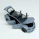 Машинка Автопром "Tesla Модель S с зарядной станцией" серая, 1:24 (18 см) AP7713-5
