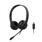 Гарнитура A4Tech HU-8 (Black) USB проводная а с регулятором громкости, черная