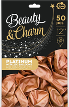 Повітряні кульки Godan Beauty & Charm Платина 30 см 50 шт Мідні (5902973132878)