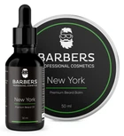 Набор по уходу за бородой увлажняющее масло и фиксирующий бальзам Barbers New York Premium Beard Set