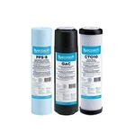 Комплект картриджів Ecosoft Premium 1-2-3 для фільтрів зворотного осмосу покращений 3шт. в упаковці (CHV3ECO)