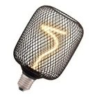 Лампа светодиодная винтажная 3.5W 220V 130lm 1800K E27 DIM 100x162mm филаментная [4058075840300] OSRAM LED DECO SPIRAL SQ100 BLACK