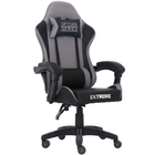 Комп'ютерне крісло екошкіра Extreme Series SPYDER сірий для геймерів та роботи