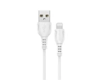 Кабель BOROFONE BX51 USB to Lightning 2.4A 1m PVC connectors White (6931474743909)