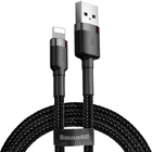 Зарядний кабель Baseus Cafule Lightning 2.4A 1m Gray/Black (CALKLF-BG1)