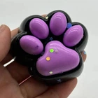 Игрушка антистресс сквиш Лапка котика, 7см, Фиолетовый