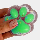Игрушка антистресс сквиш Лапка котика, 7см, Зеленый