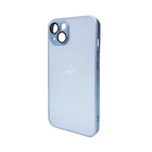 Защитный чехол-накладка AG Glass Matt Frame Color Logo для Apple iPhone 12 Sierra Blue (AGMattFrameiP12LBlue)