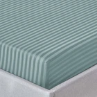 Простынь на резинке Zastelli Green stripe поликоттон 100х200+20 см Зеленая (2500001002082)