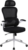 Офісне ергономічне крісло GT Racer B-5880 White/Black