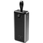 Power Bank XO PR240 30000 mAh PD20W/QC22.5W LCD індикатор / фонарик для пристроїв Android/Apple Чорний