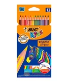 Олівці кольорові BIC Evolution Stripers 12 кольорів (bc9505221)