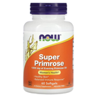 Масло примулы NOW Foods Super Primrose 1300 мг, 60 капсул