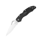 Ніж Spyderco Byrd Harrier 2 FRN полусеррейтор (BY01PSBK2)