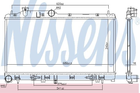 Радіатор SU FORESTER(08-)2.0 i 16V(+)[OE 45119-SC000] МКП Nissens (67741)