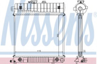 Радіатор MB C W 202(93-)C 180(+)[OE 202 500 26 03] Nissens (62708A)