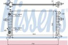 Радиатор OP ASTRA H(04-)1.2 и 16V(+)[OE 1300 265] Nissens (63027A)