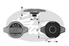 Крышка расшир.бачка радиатора Mazda/Honda/Lexus/Opel/Mitsubishi/Suzuki/Toyota 1.0-5.7 84- Gates (RC134)