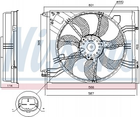 RN MEGANE IV (15-) 1.2 TCE Вентилятор Nissens (85948)