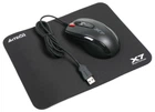 Комплект A4Tech X-7120: Миша X-710BK USB Black + ігрова поверхня X7-200MP (4711421932172)