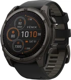 Смарт-годинник Garmin Fenix 8 47mm Solar Sapphire Carbon Gray DLC Titanium w. Black/Pebble Gray S. Band (010-02906-10/11)