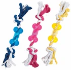 Іграшка для собак Karlie-Flamingo Good4Fun Bone With Rope 9 см (5415245107707)