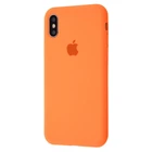 Чехол силиконовый Premium Silicone Case Full для Apple iPhone X/Xs papaya