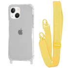 Чехол с ремешком WAVE Clear Case with Strap для Apple iPhone 15 yellow