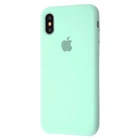 Чехол силиконовый Premium Silicone Case Full для Apple iPhone X/Xs marine green